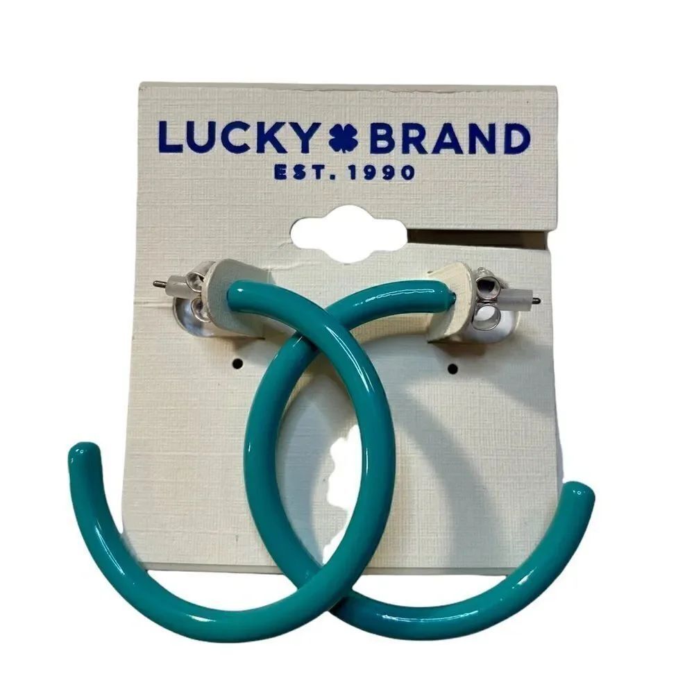 Lucky Brand 3/4 Medium Sized Hoops.